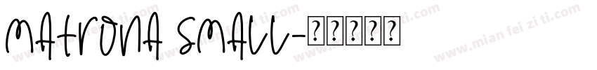 Matrona Small字体转换